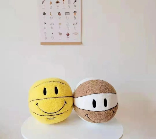 Elevate Your Room with the UG. Smiley Basketball Plushie Pillows - Urban Grailed