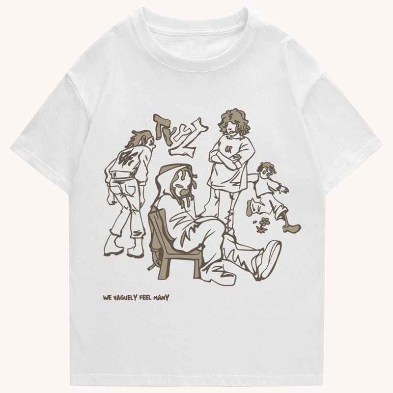 UG Hip-Hop Cartoon Graphic T-Shirt