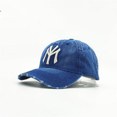 "NY" Embroidered Baseball Cap - Urban Grailed